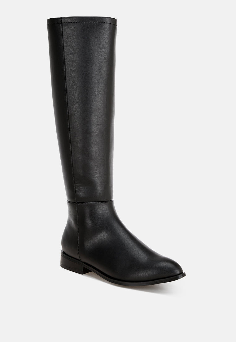 Quartet Low Heel Knee High Boots-1