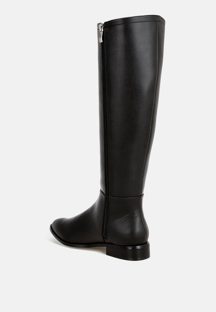 Quartet Low Heel Knee High Boots-2