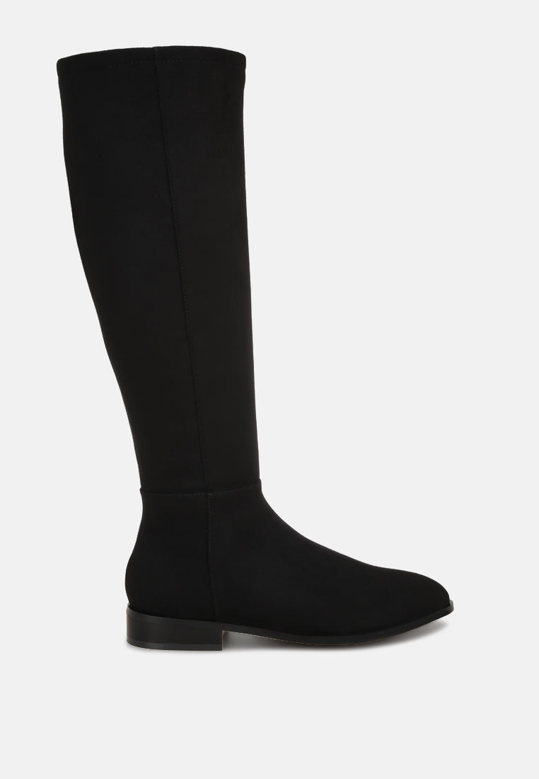 Quartet Low Heel Knee High Boots-6