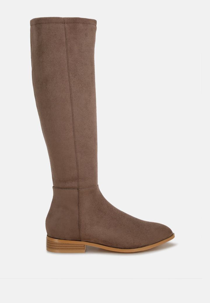 Quartet Low Heel Knee High Boots-7