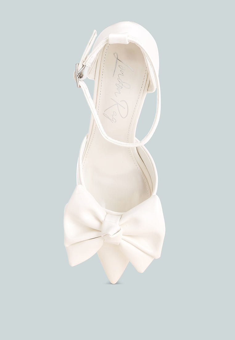 Papave Bow Detail Stiletto Heels-4