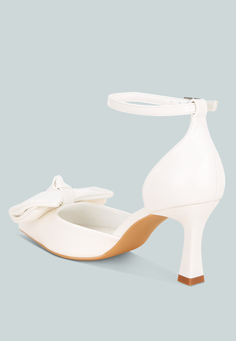 Papave Bow Detail Stiletto Heels-2