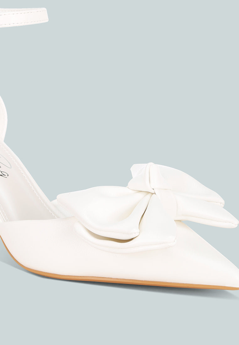Papave Bow Detail Stiletto Heels-3