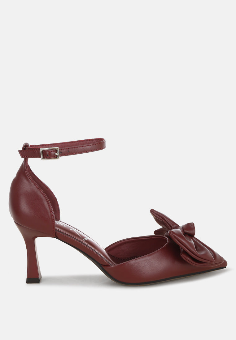 Papave Bow Detail Stiletto Heels-5