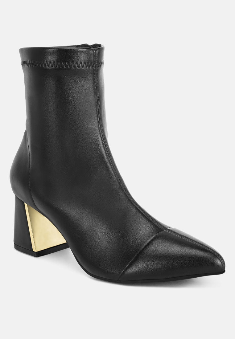 Easy Baddie Metallic Detail Stretchy Boots-1