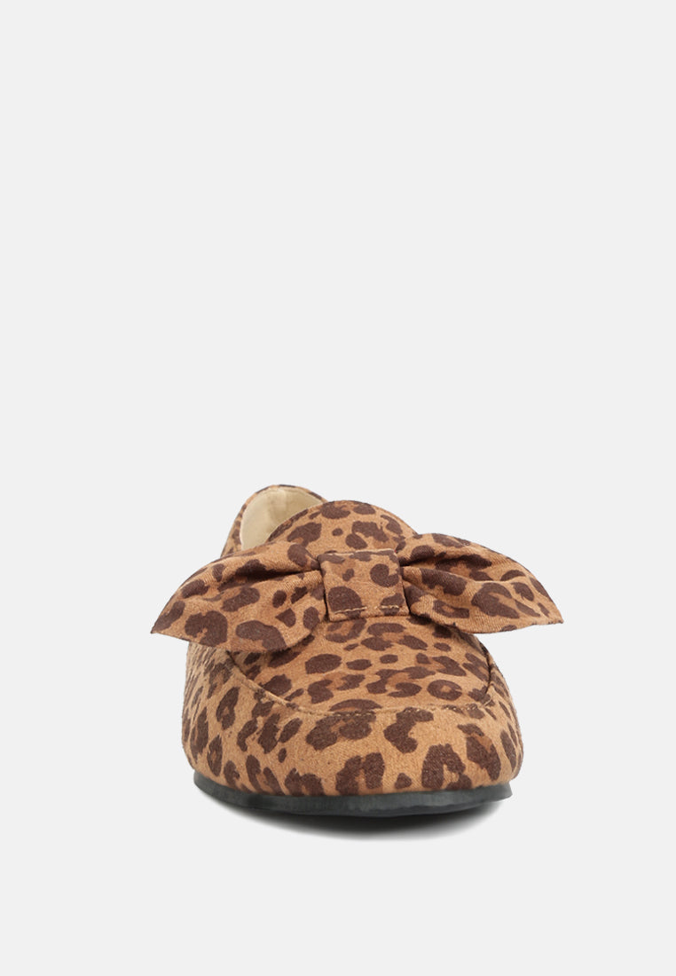 Remee Front Bow Loafers-3