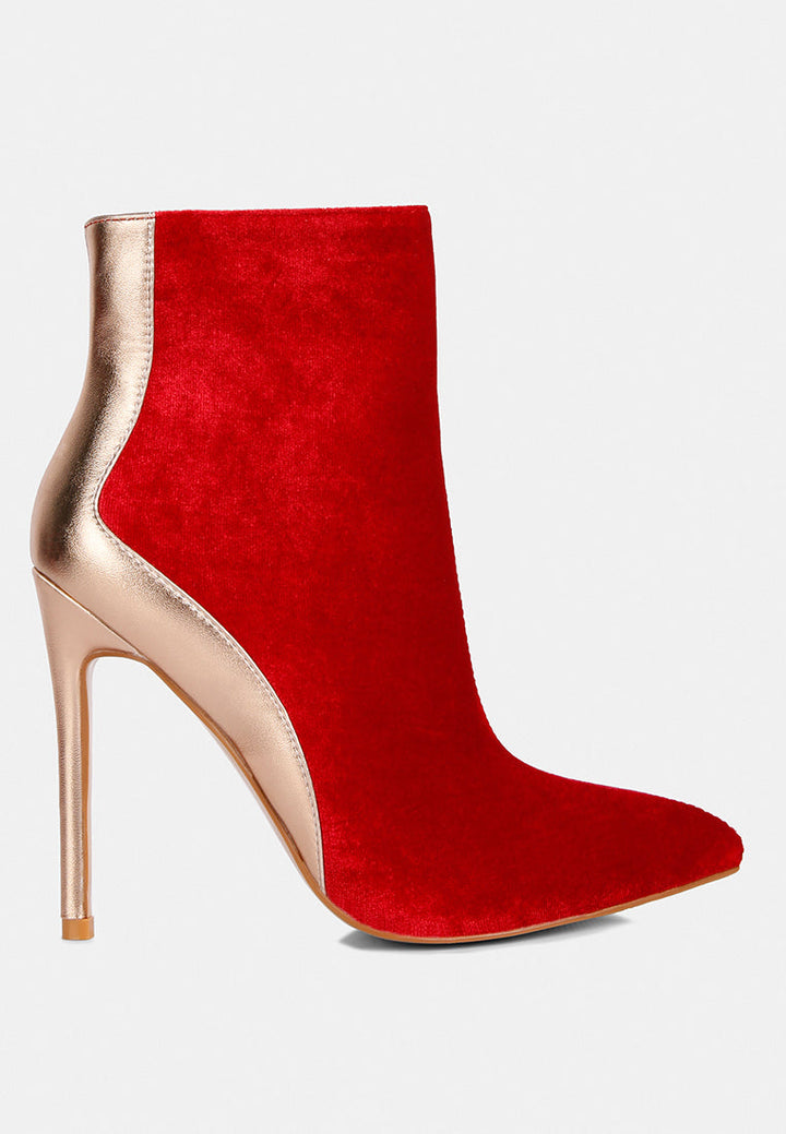 Slade Metallic Highlight High Heeled Ankle Boots-5