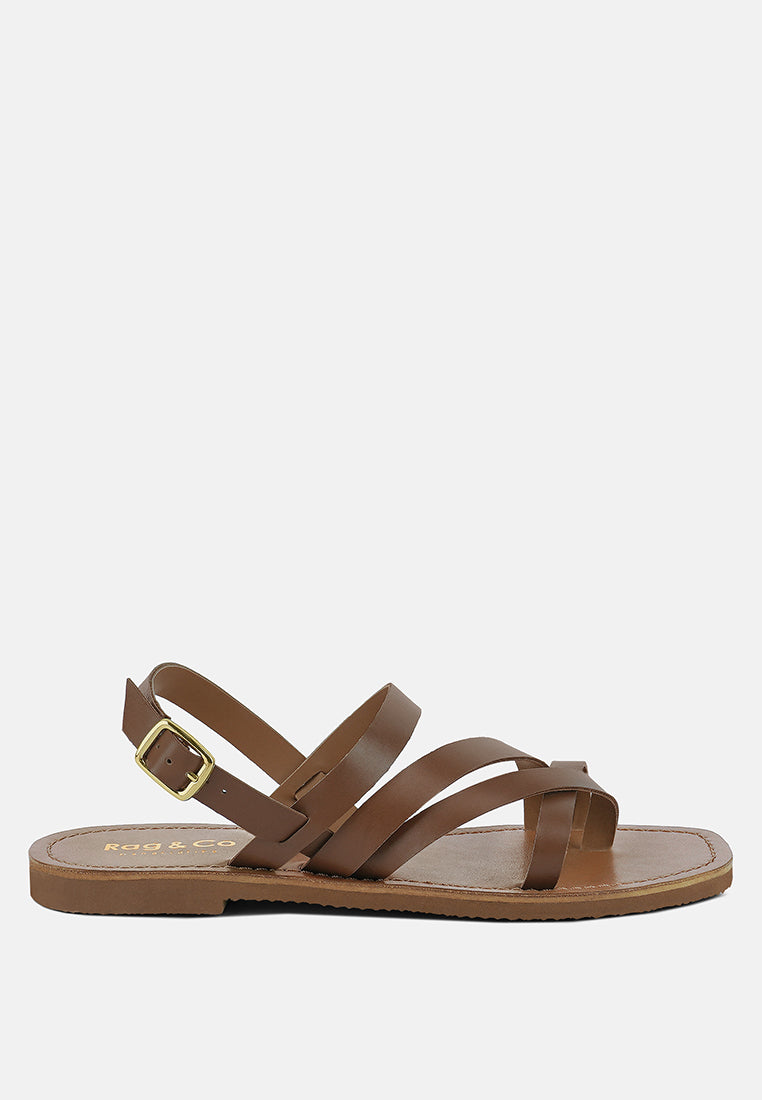 Sloana Strappy Flat Sandals-5