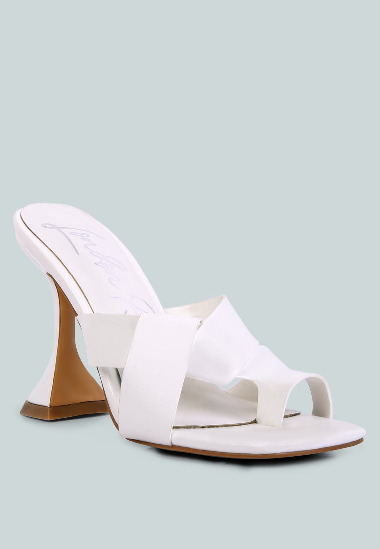 Snatched Intertwined Toe Ring Heeled Sandals-1