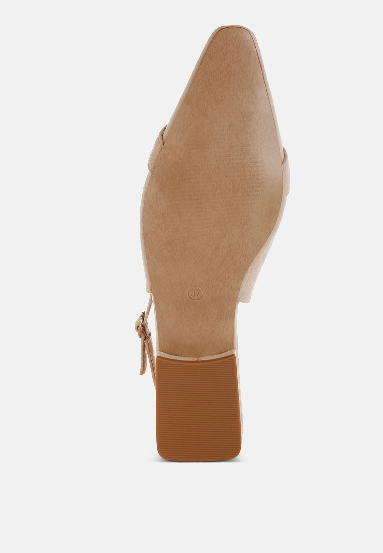 Salova Pearl-Studded Horsebit Flats-4