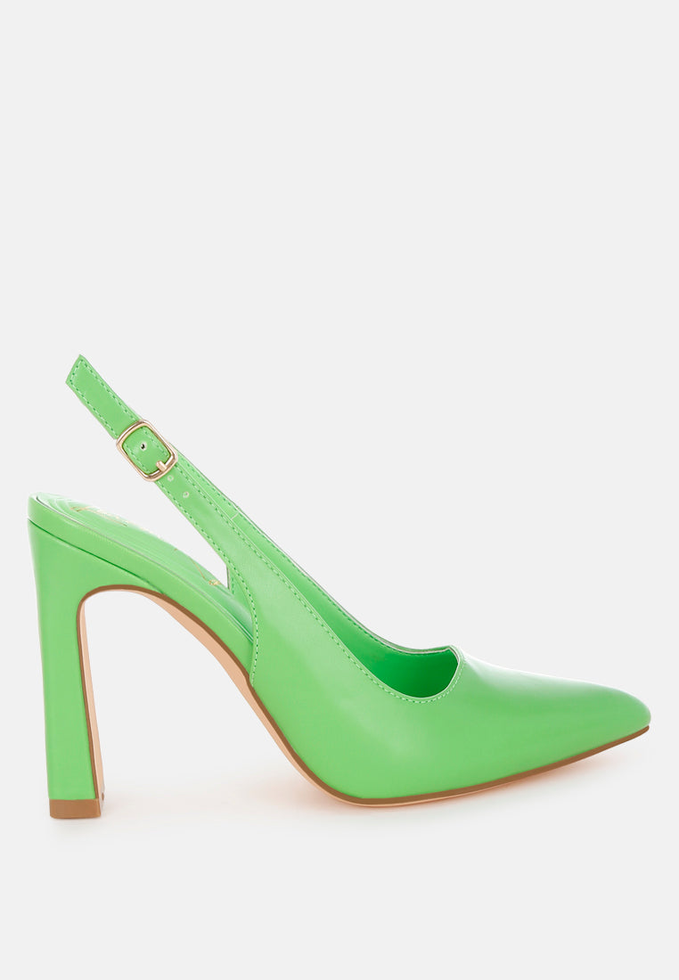 Sarka Pointy Toe Slingback Pumps-0