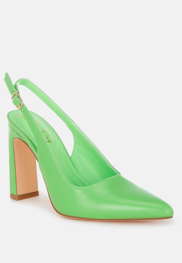 Sarka Pointy Toe Slingback Pumps-1