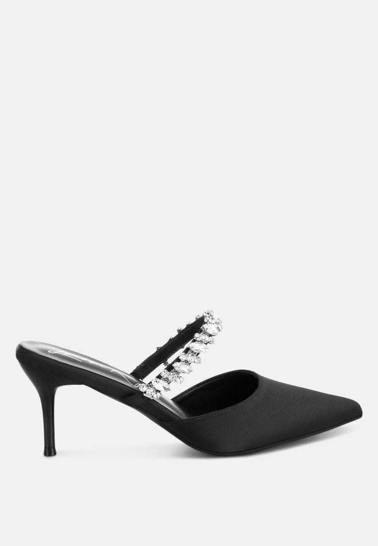 Sena Diamante Stiletto Mules Sandals-7