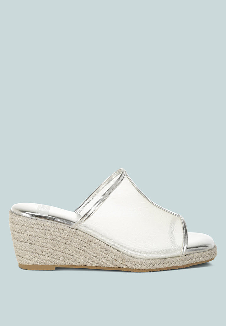 Seraphine Breathable Mesh Slip-On Wedges-0