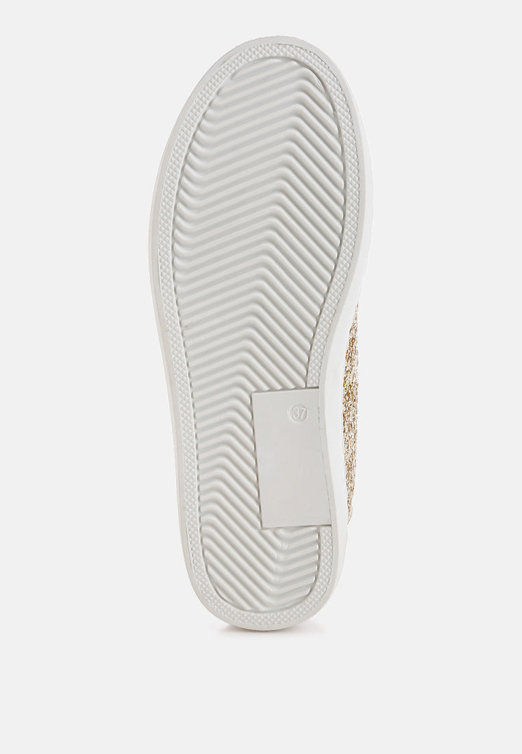 Shinding Glitter Star Chunky Sneakers-4