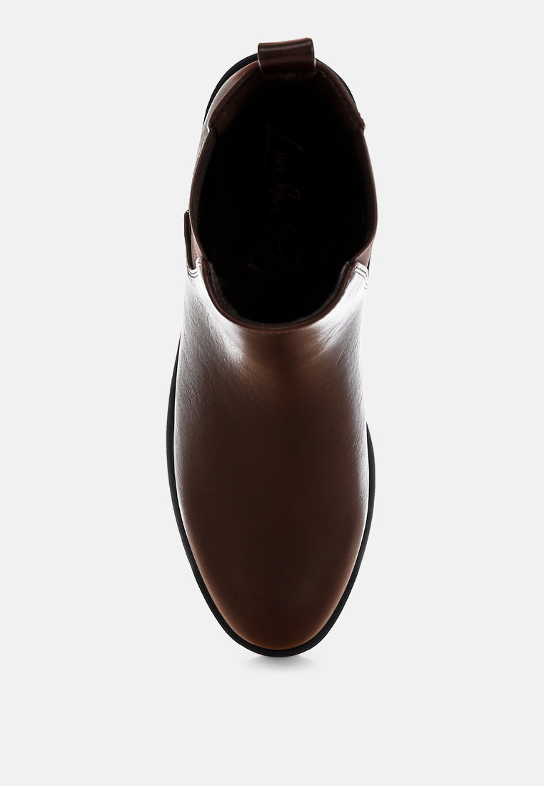 Sigrun Faux Leather Chelsea Boots-3