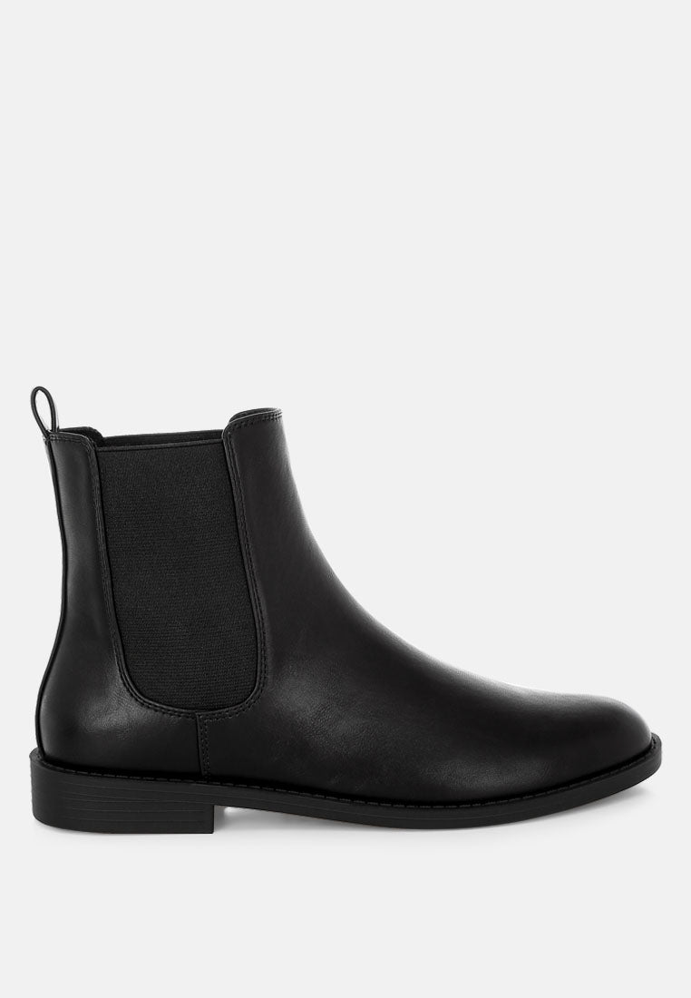 Sigrun Faux Leather Chelsea Boots-5