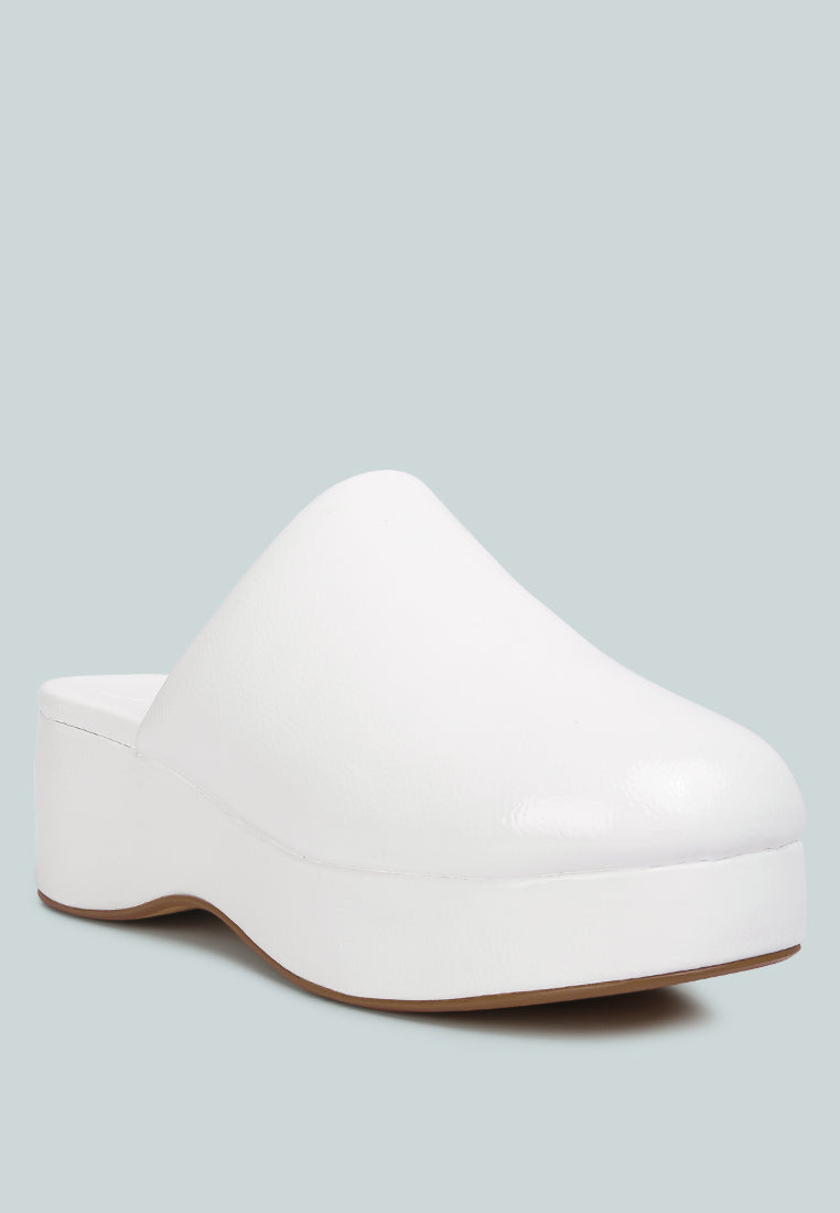 Olori Solid Platform Slip On Mules-1