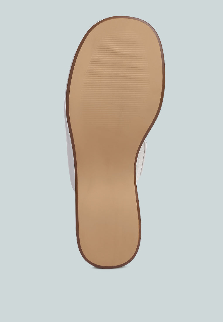 Olori Solid Platform Slip On Mules-4