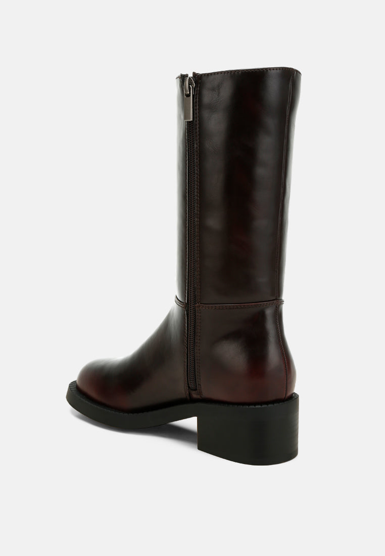 Soora Block Heel Calf Boots-2