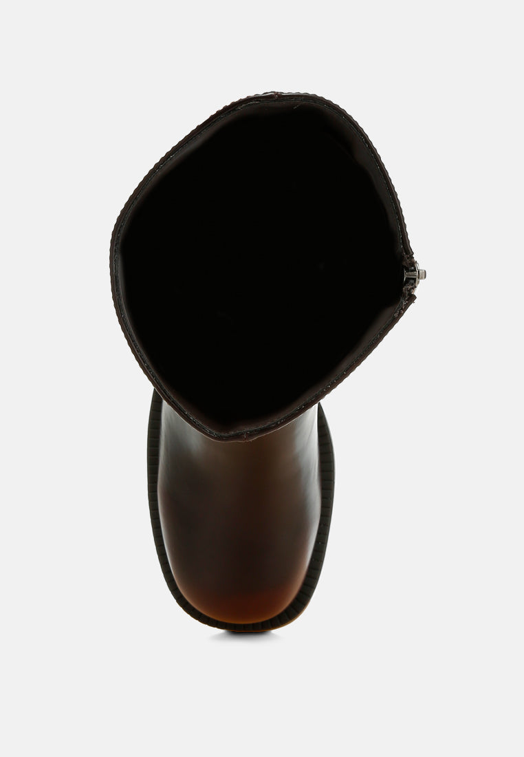 Soora Block Heel Calf Boots-3