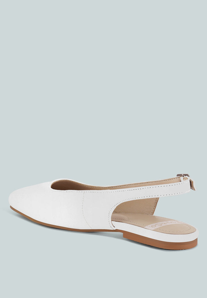 Sozani Real Soft Leather Slingback Flats-2