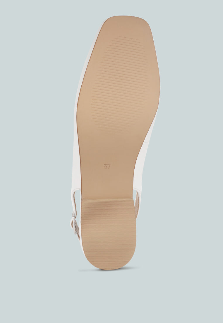 Sozani Real Soft Leather Slingback Flats-4