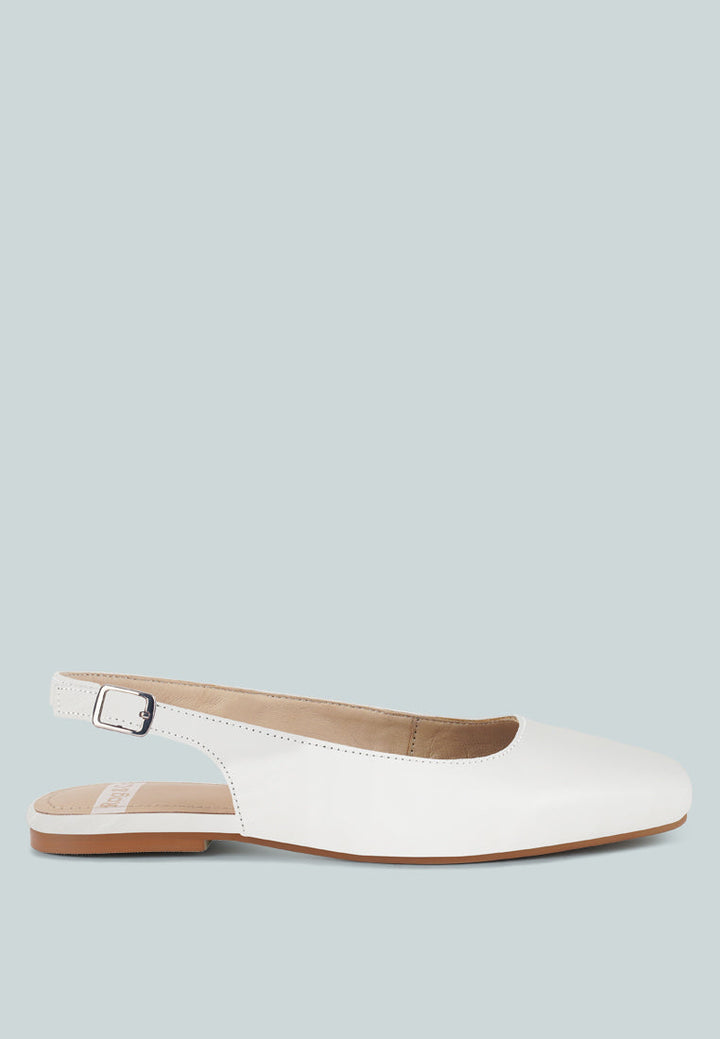 Sozani Real Soft Leather Slingback Flats-0