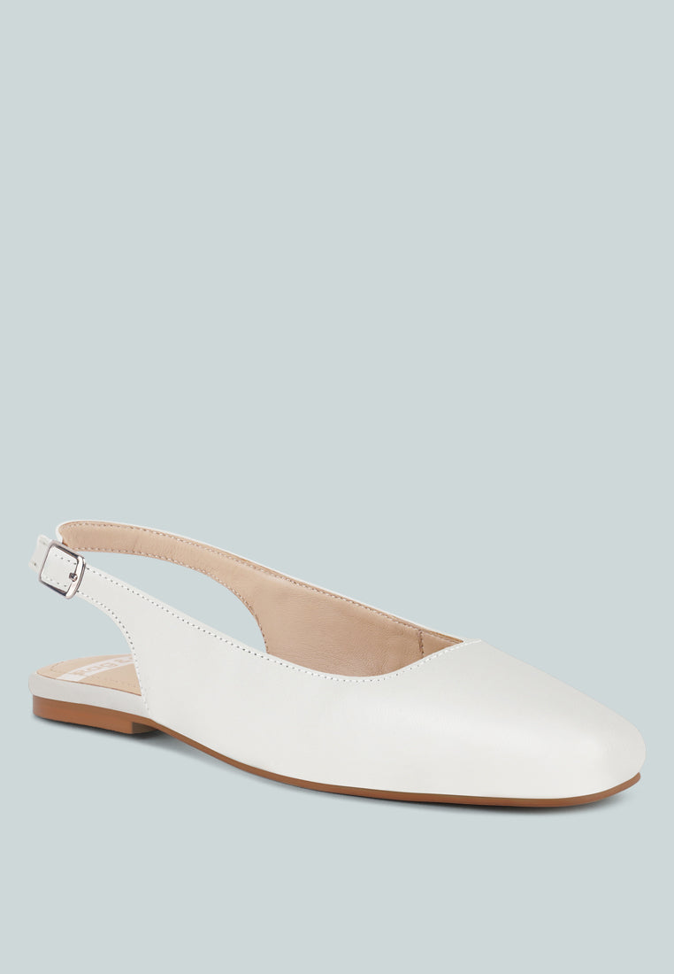 Sozani Real Soft Leather Slingback Flats-1
