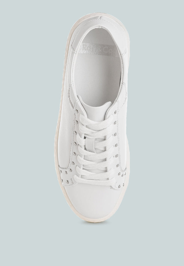 Strider Studs Embellished Chunky Sneakers-4