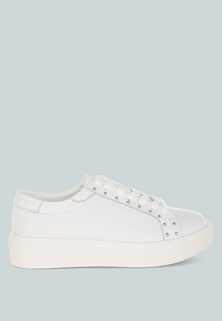 Strider Studs Embellished Chunky Sneakers-0