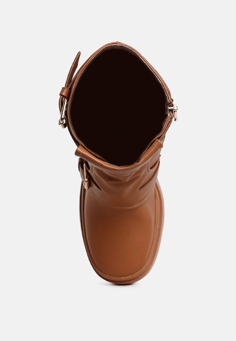 Syrah Chunky Biker Boots-3