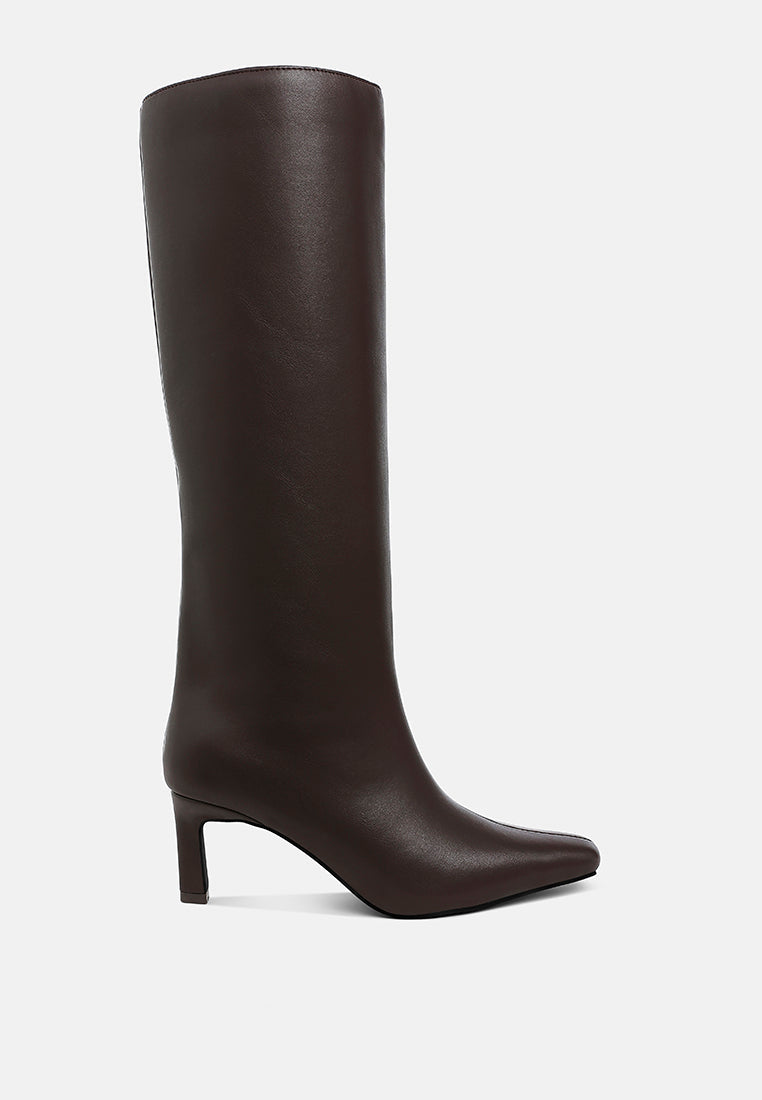 Syringa Kitten Heel Long Boots-0