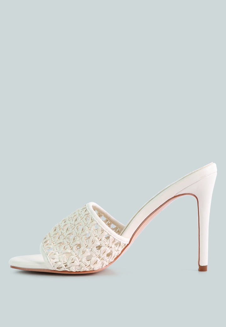 Tease Woven Heeled Slides-2
