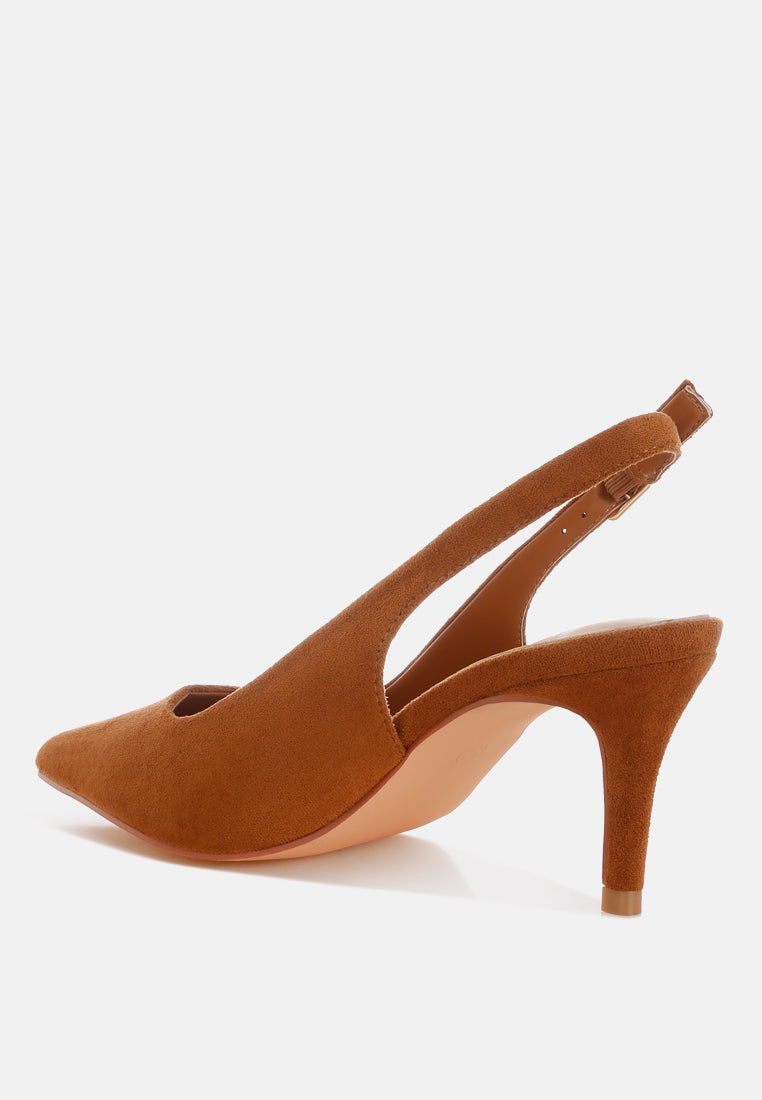 Theobs Soft Microfiber Pointed Toe Slingbacks-3