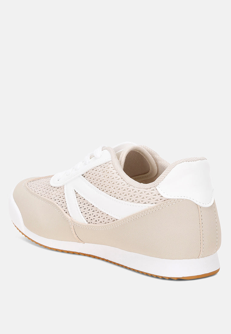 Tibala Padded Collar Lace-Up Sneakers-3