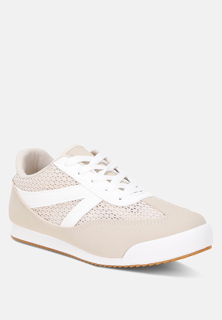 Tibala Padded Collar Lace-Up Sneakers-2