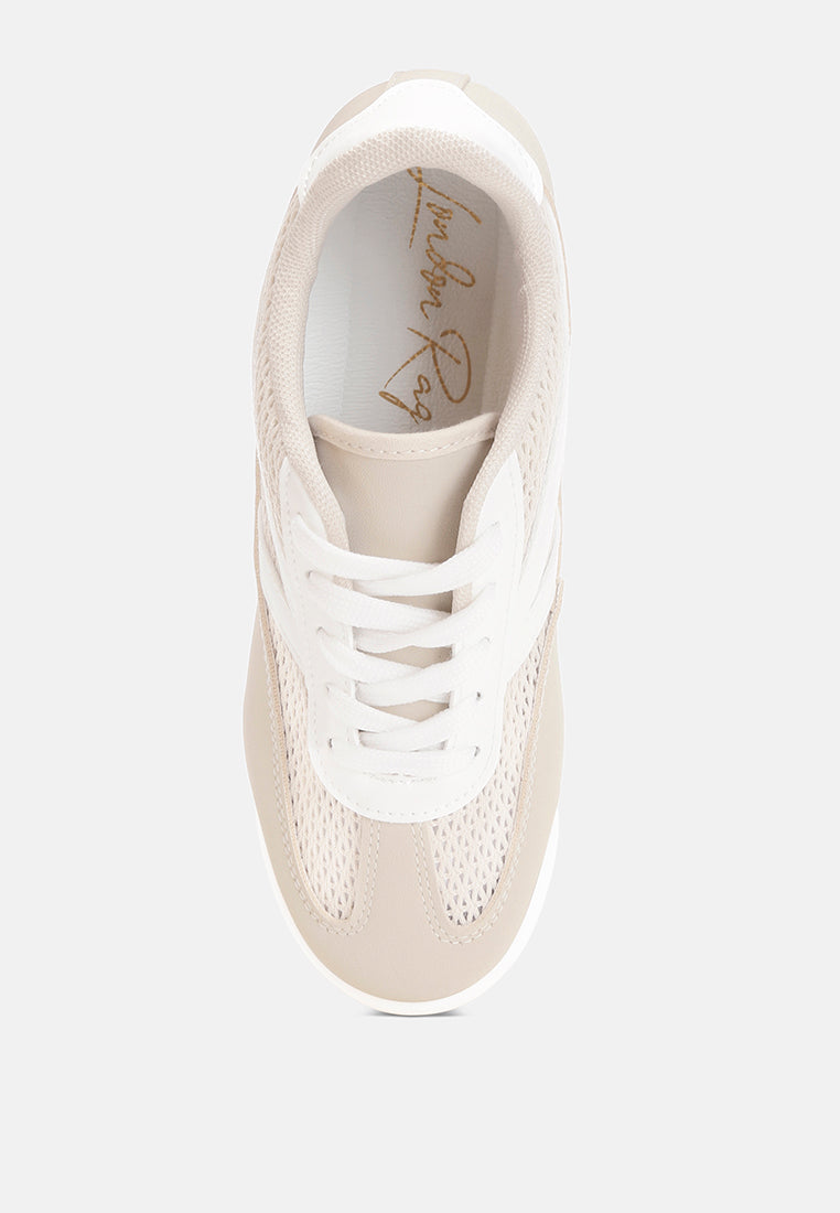 Tibala Padded Collar Lace-Up Sneakers-4