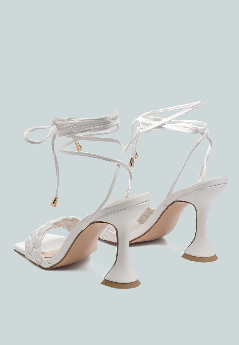 Skora Tie Up Spool Heel Sandals-3