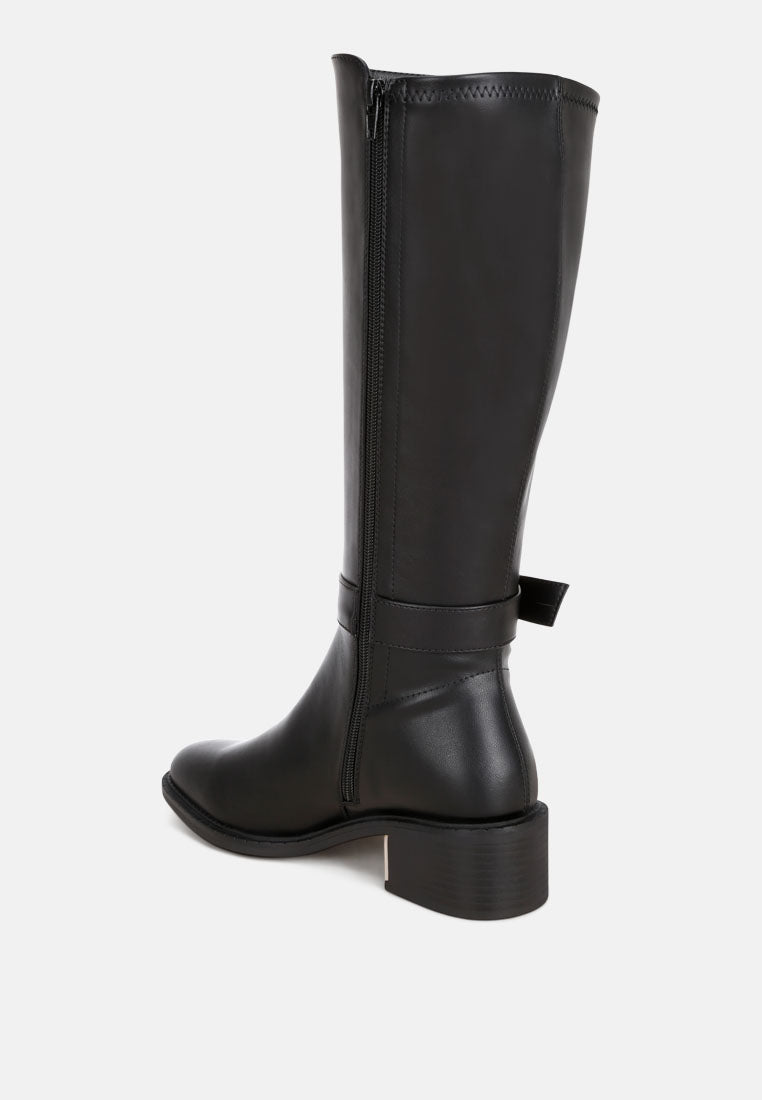 Toluca Classic Buckle Long Boots-3