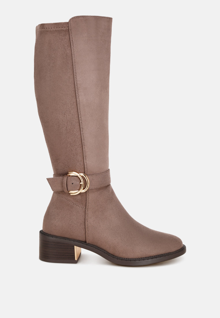 Toluca Classic Buckle Long Boots-7