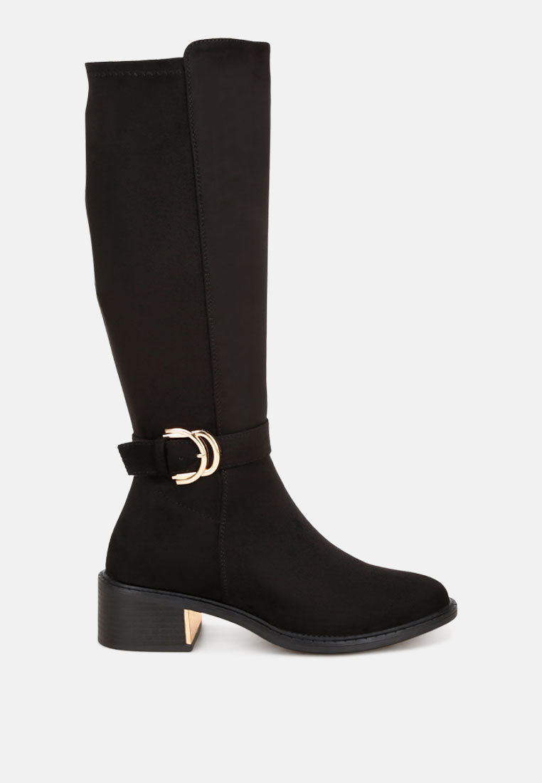 Toluca Classic Buckle Long Boots-6