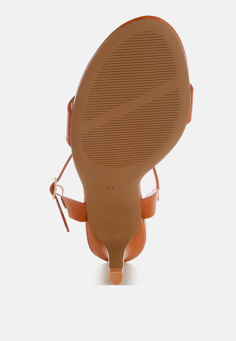 Tomari Pin Buckle Kitten Heel Sandals-4