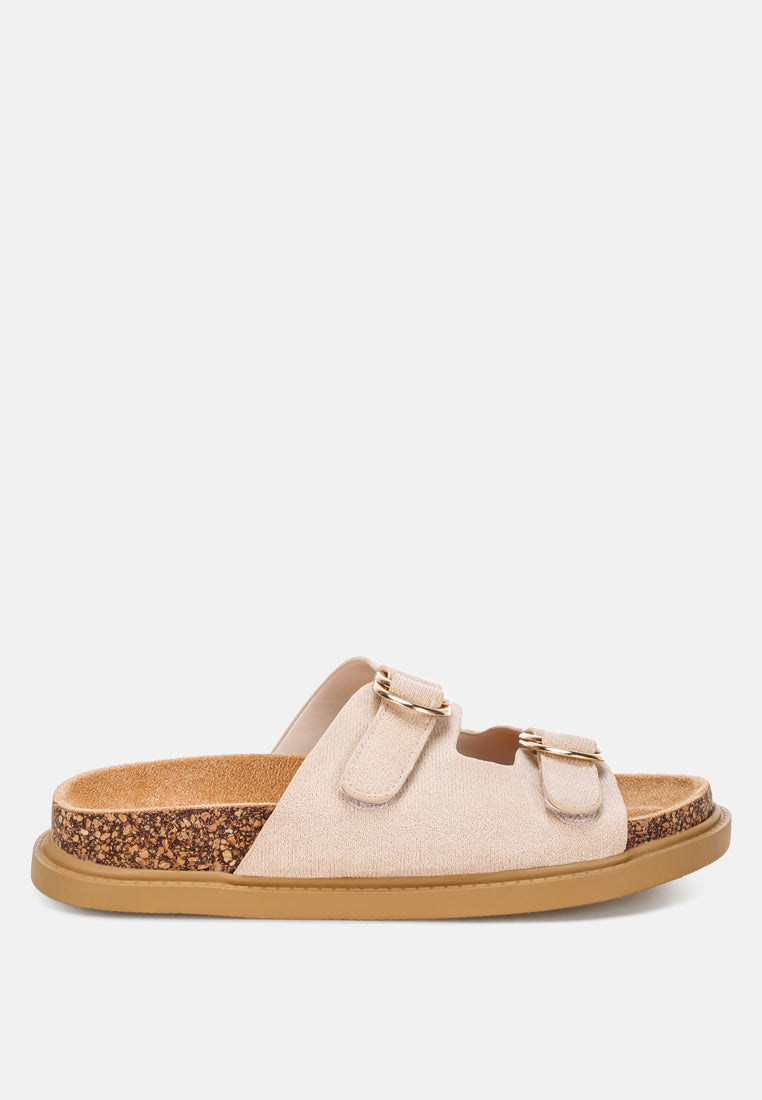 Totem Cork-Textured Slip-On Sandals-0