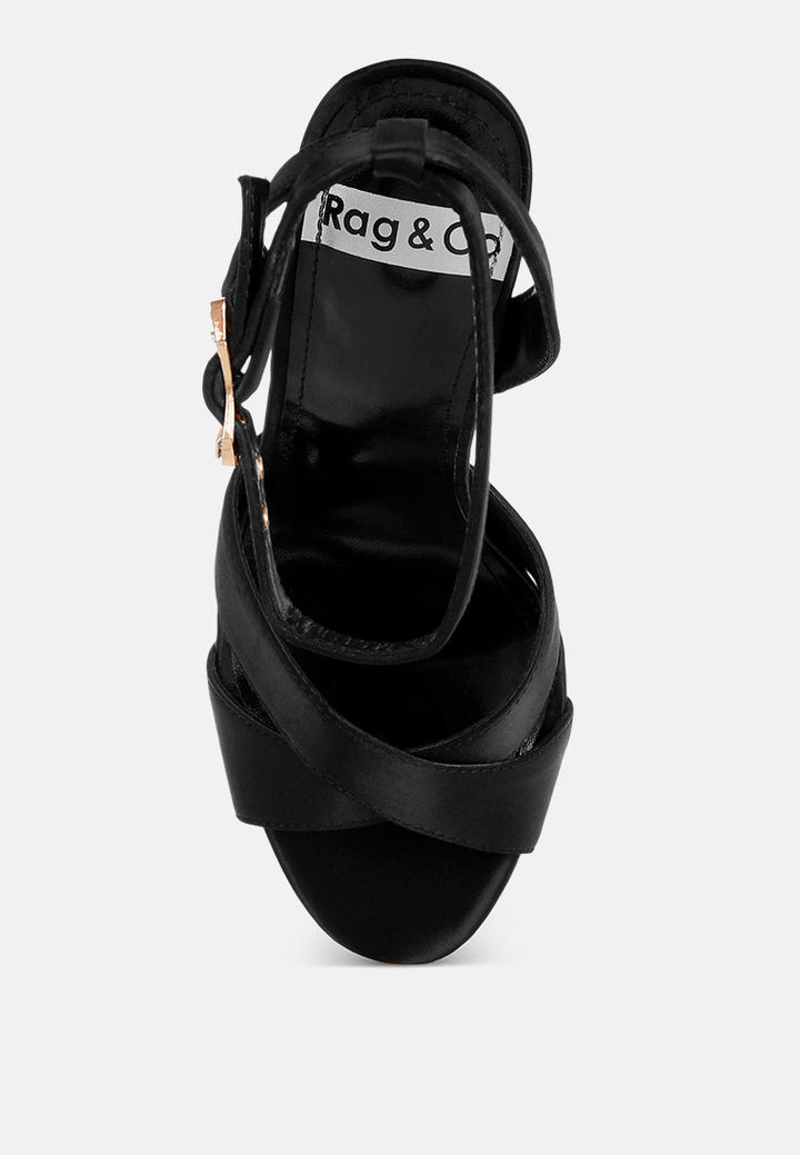 Tribeca Crystal &amp; Diamante Pin Buckle Fantasy Heels-3