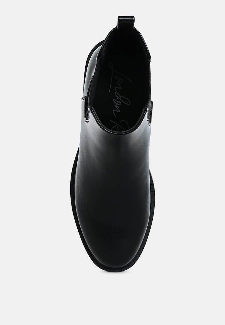 Tripoli Stacked Heel Chelsea Boots-3