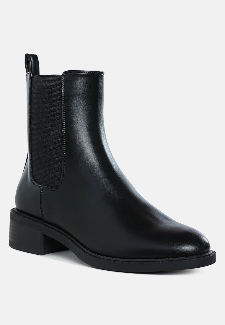 Tripoli Stacked Heel Chelsea Boots-1