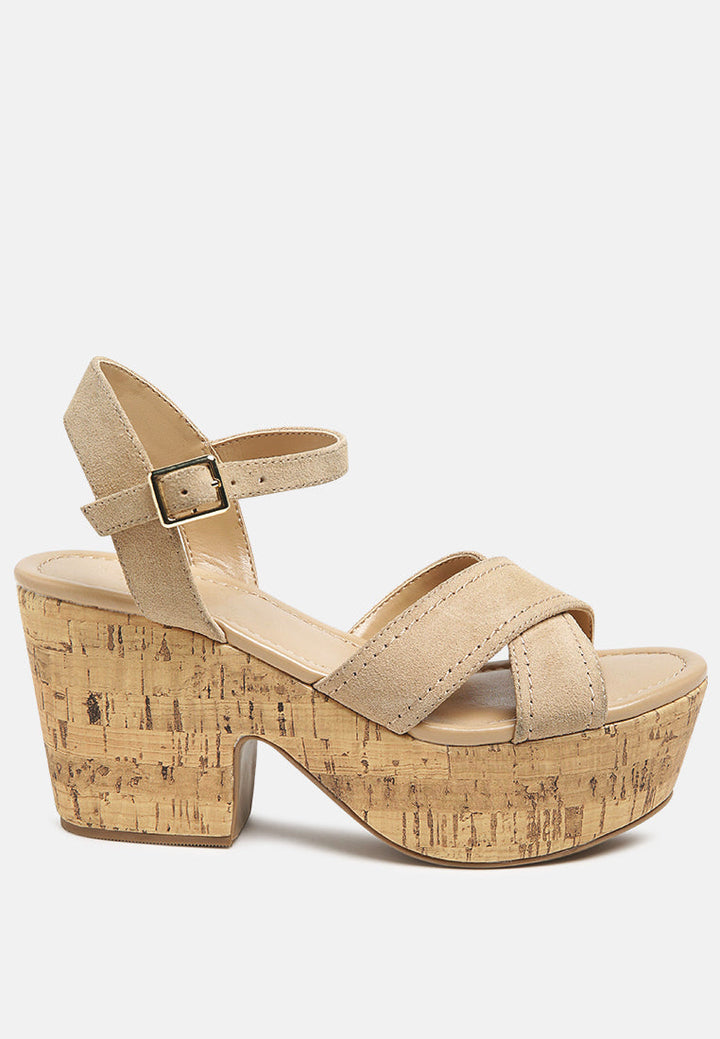 Ulla High Heeled Block Sandal-5