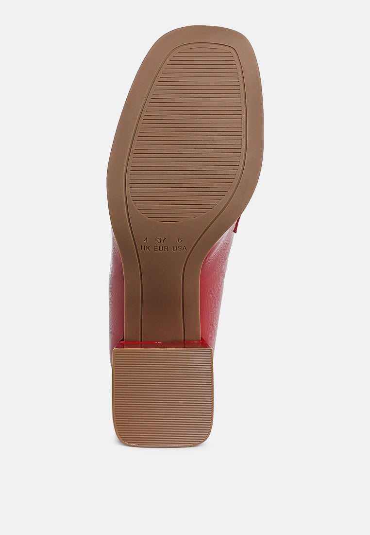 Umdoni Penny Strap Block Heel Loafers-4