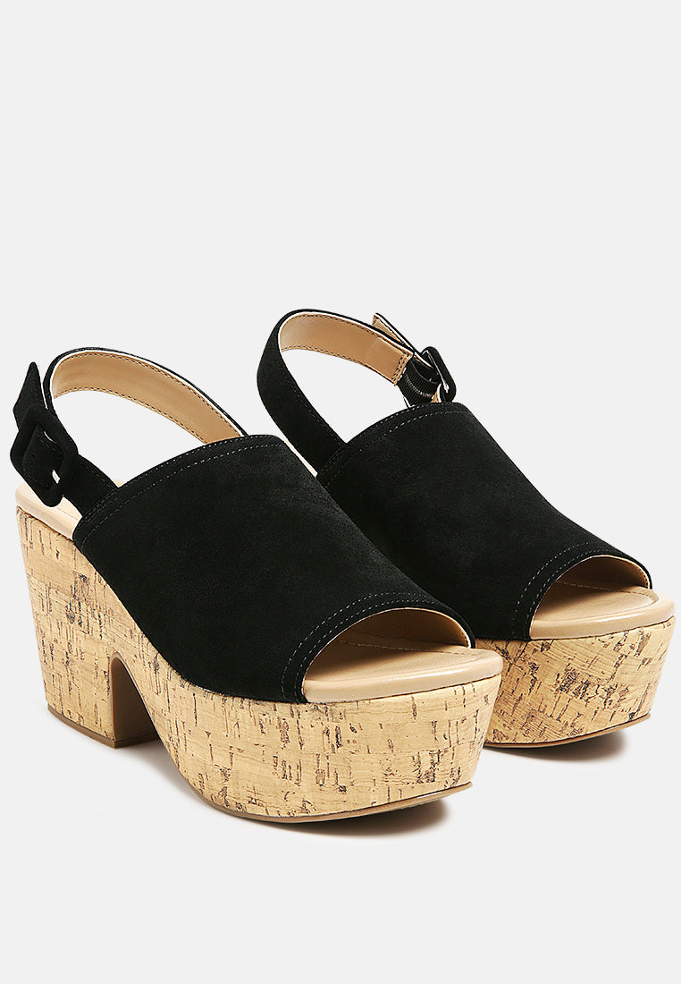 Vendela Leather Slingback Platform Sandal-1